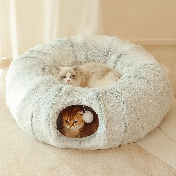 2-In-1 Cat Tunnel Bed
