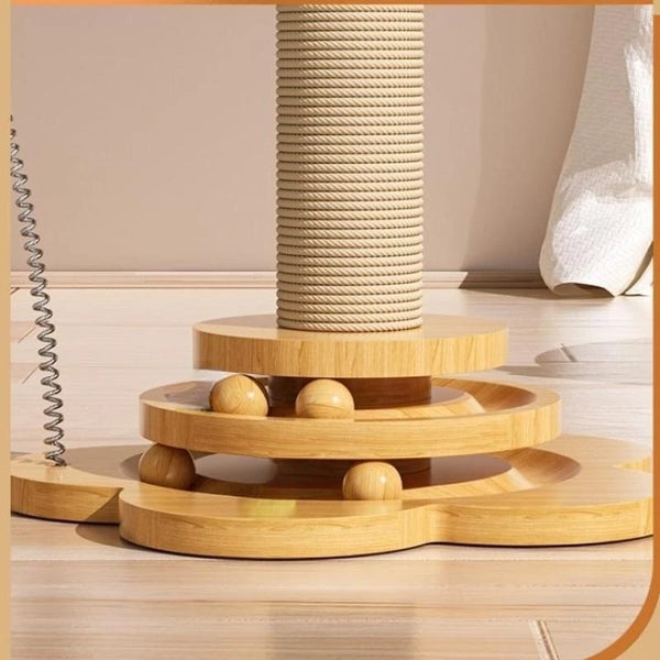 Solid Wood Scratching Tree