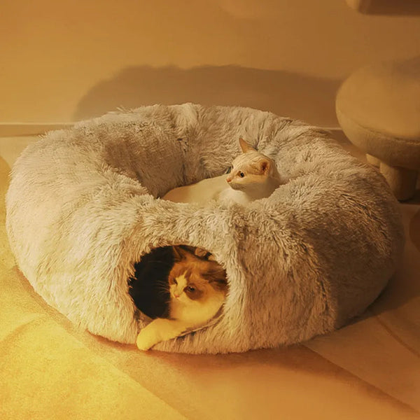 2-In-1 Cat Tunnel Bed